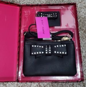 Brand new Betsy Johnson purse with wallet